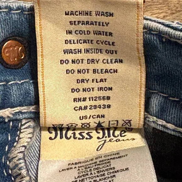 MISS ME Midrise Capri Jeans Embellished - 28 - Picture 8 of 10